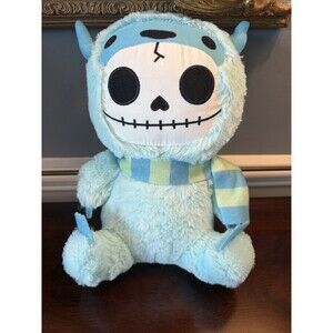 NEW Furrybones Yeti Ape Man Snowman Skeleton Plush Toy Doll Scarf NWT 10"